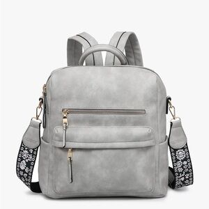 Amelia Vegan Backpack - Grey NWT